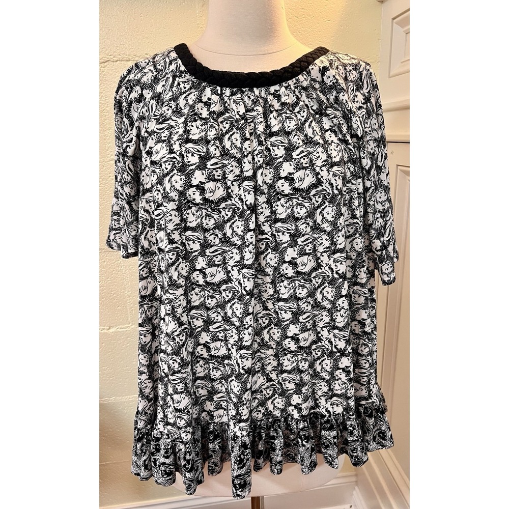Anthropologie Jacquen Swing Top Blouse Top By Deletta Size Small‎ Breezy Top